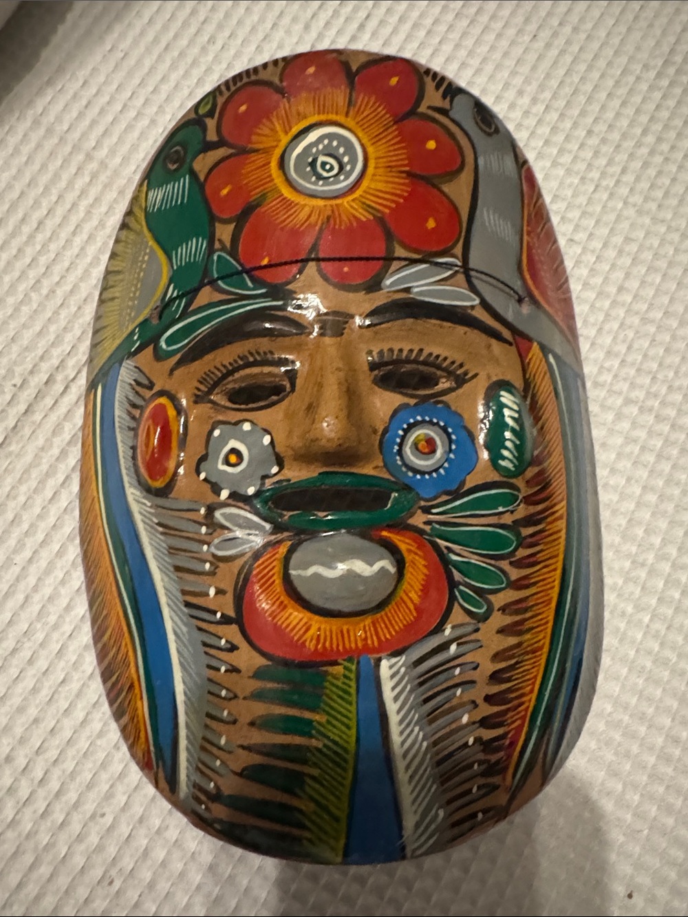 Mexican Folk Art Colorful Mask Decor